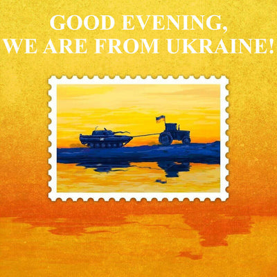 "Good Evening, We Are From Ukraine", Stamp Set, 8 Items